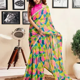 Mitera Embroidered Pure Georgette Saree-picture-10