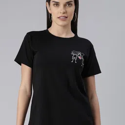 BRATMA Women Graphic Printed T-shirt-picture-0