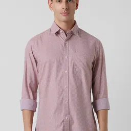 Van Heusen Sport Slim Fit Checked Spread Collar Pure Cotton Casual Shirt-image-91