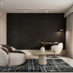 Ddecor Live Beautiful Black Polypropylene Rug-image-50