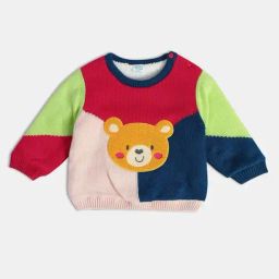 MINIKLUB Girls Multicolor Cotton Printed Full Sleeves Sweater-image-44