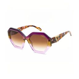 Guess GUS001865283FSG Brown UV Protected Geometric Sunglasses for Women-image-31