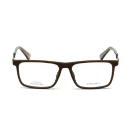 Diesel Brown Rectangular Eye Frames for Men-picture-15