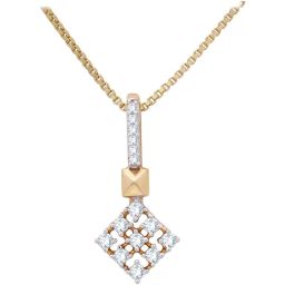 Waman Hari Pethe Jewellers 18k Gold & Diamond Pendant without Chain for Women-image-58