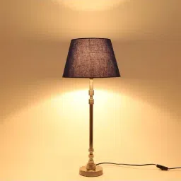 Home4U Passo Blue & Silver Table Lamp - Set of 1-image-42