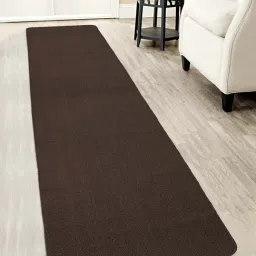 Saral Home Dark Brown Polypropylene Anti-Slip Runner - Set of 1-5