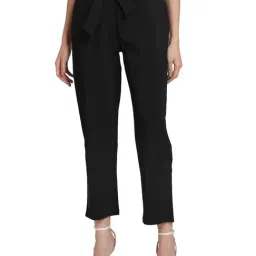 Kazo Black Drawstring Trousers-image-29
