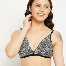 Clovia Grey Non Wired Non Padded Plunge Bra-picture-40