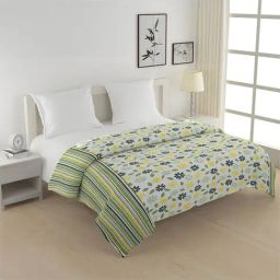 Swayam Vedic Green & Yellow Cotton 144 TC Double AC Comforter-picture-19