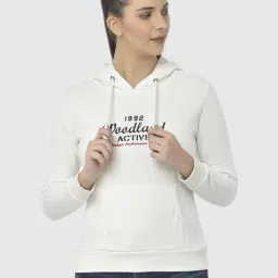 Woodland White Graphic Print Hoodie-picture-0