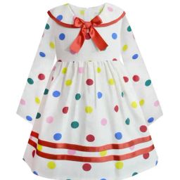 A.T.U.N. Off White Printed Full Sleeves Dress-picture-9