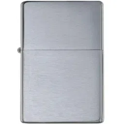 Zippo Silver Vintage Brushed without Slashes Brass Pocket Lighter-26