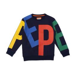 Pepe Jeans Kids Blue Graphic Full Sleeves Sweatshirt-image-77