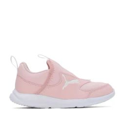 Puma Kids Fun Racer Pink & White Slip On Shoes-image-53