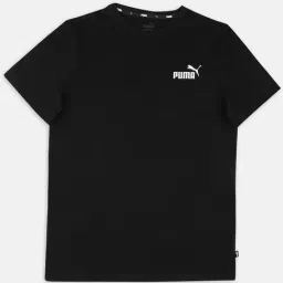Puma Kids ESS Black & White Cotton Logo T-Shirt-picture-12