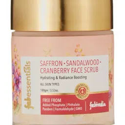 Fabessentials Saffron, Sandalwood & Cranberry Face Scrub - 100 gm-picture-49
