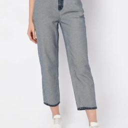Vero Moda Blue Cotton Straight Fit Jeans-image-51