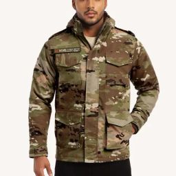 MOUNTMILLER Men's Camouflage M65 Ripstop Field Hooded Tactical Jacket-image-39