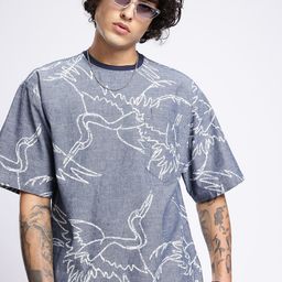Kook N Keech Urban Rizz Printed Oversized Pocket T-shirt-image-62