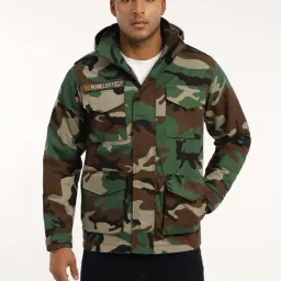 MOUNTMILLER Men's Camouflage M65 Ripstop Field Hooded Tactical Jacket-picture-36