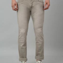 Cantabil Beige Straight Fit Jeans-image-25