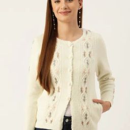 Apsley White Embroidered Cardigan-image-87