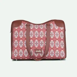 ZOUK Agra Durrie Printed Tote Handbag image 3