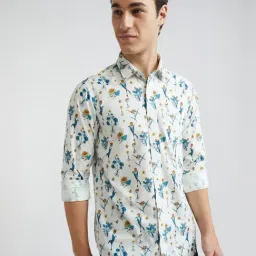 Colorplus White Contemporary Fit Printed Shirt-picture-18