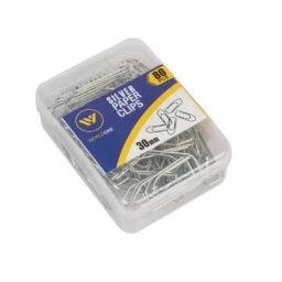 Worldone 30 mm Silver Color U Clip for Attaching Papers, WPS030S (Pack of 80) image 2