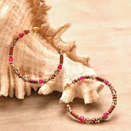 Accessorize London Small Beaded Hoop Earrings-12