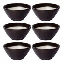 Servewell Solid Black Melamine 6 Pieces Bowls-image-20