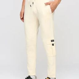 Pepe Jeans Ivory Cotton Regular Fit Trackpants-image-87