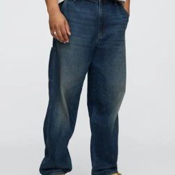 GAP Blue Relaxed Fit Solid Jeans-image-102