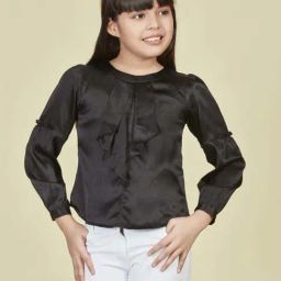 Peppermint Kids Black Blended Straight Fit 1 Top-picture-35