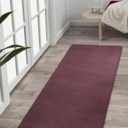 Obsessions Strawberry Polyester Soft Shaggy Bedside Runner-17