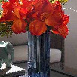Pure Home And Living Blue Glass Vases-image-36