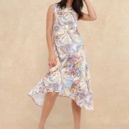 RAREISM Multi Cotton Blend Printed Sleeveless Dress-picture-21