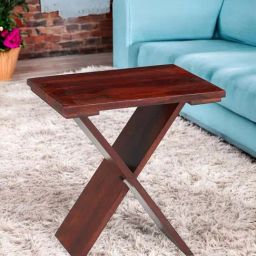 Ikiriya Darcy Brown Sheesham Wood Contemporary Tea Table in Honey Finish-20