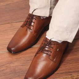 ID Men's Tan Derby Shoes-image-76