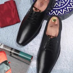ID Men's Black Derby Shoes-image-75