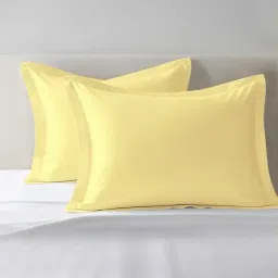 Pizuna Mellow Yellow Cotton Pillow Covers - Set of 2-picture-28