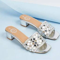 Melange by Lifestyle Women's Silver Casual Sandals-image-40