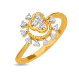 Kisna Diamond & Gold Jewellery Hollie 18k (750) Diamond & Gold Ring For Women-picture-30