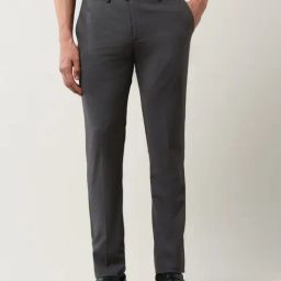 Arrow Grey Regular Fit Trousers-picture-21