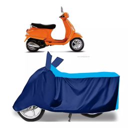 Auto Pearl Two Wheeler Cover for Vespa Vespa LX 125 - Cyan, Blue-image-72