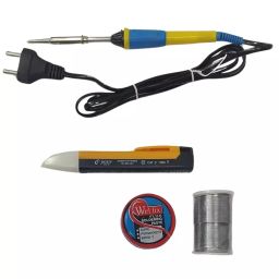 Vtronix Heavy Duty 4 Pcs Round Soldering Iron Kit 220 V 8 W for Precision Electronics Work-36