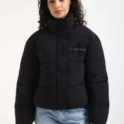 Calvin Klein Jeans Black Relaxed Fit Puffer Jacket-picture-33