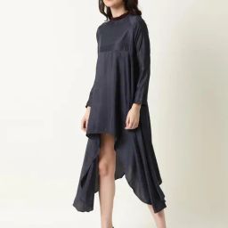 RAREISM Blue Polyester Solid Dress-picture-2
