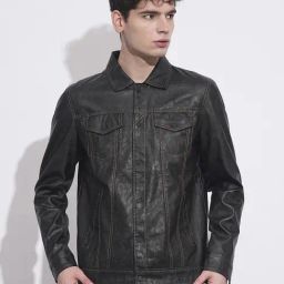 Being Human Navy Blue Polyester Regular Fit Solid Jacket-picture-39