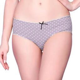 Spiaty Purple Polka Dot Print Hipster Panty-13